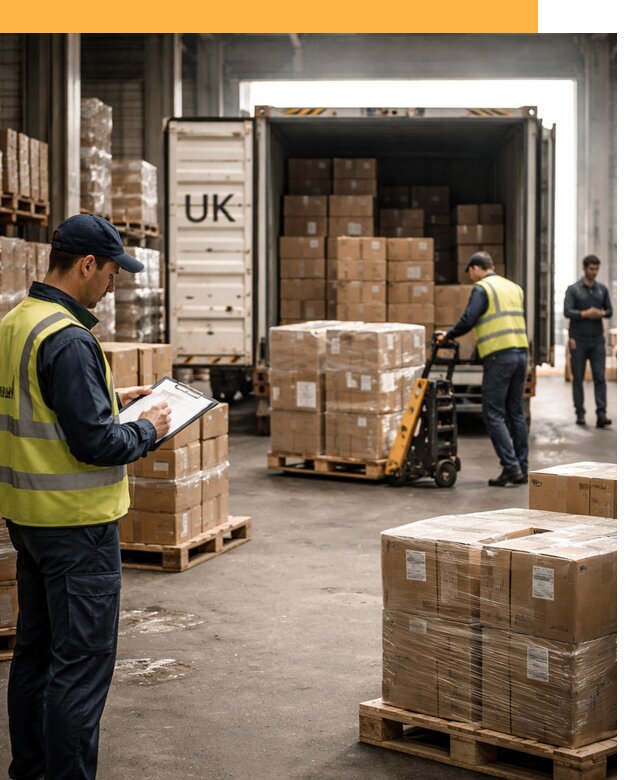 Доставка грузов из Великобритании с таможенным оформлением от 12674