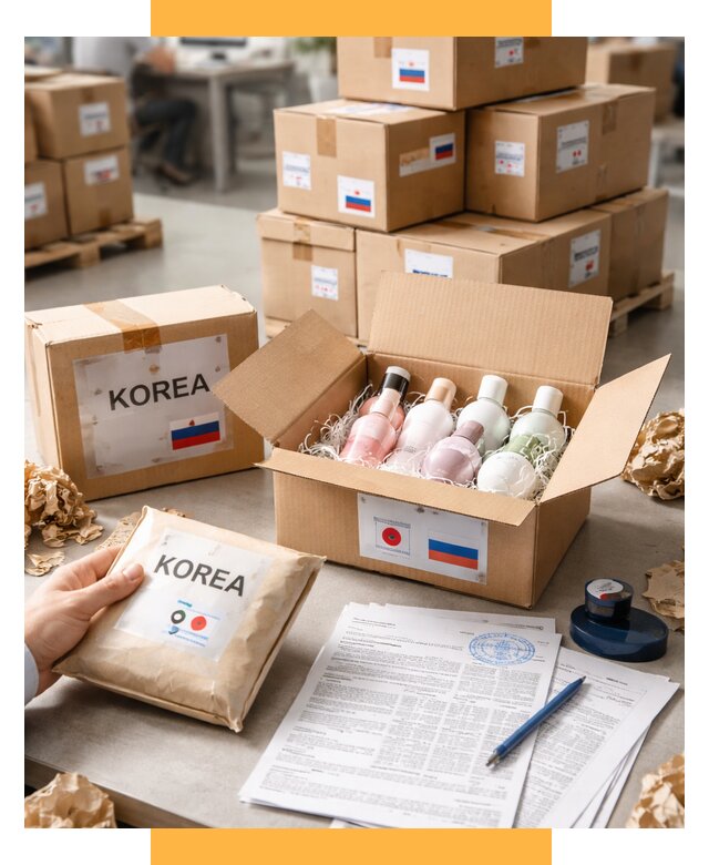Доставка косметики из Кореи от 8618 р. под ключ | СетСервис-Клм