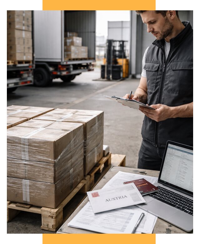 Доставка в Австрию от 65904 р. Логистика и экспорт СетСервис-Клм