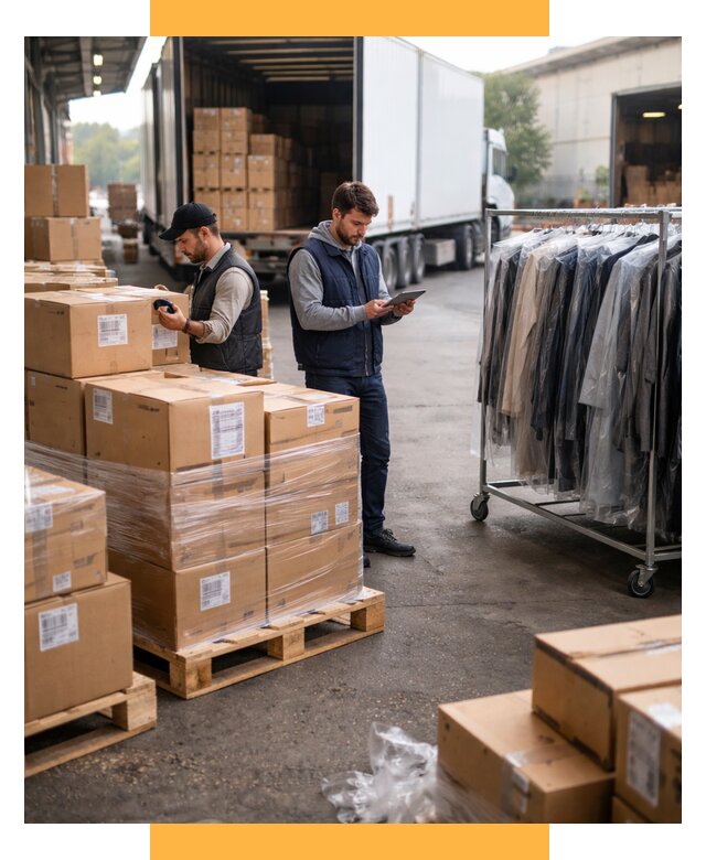 Перевозка и доставка одежды из Китая от 7604 р., СетСервис-Клм