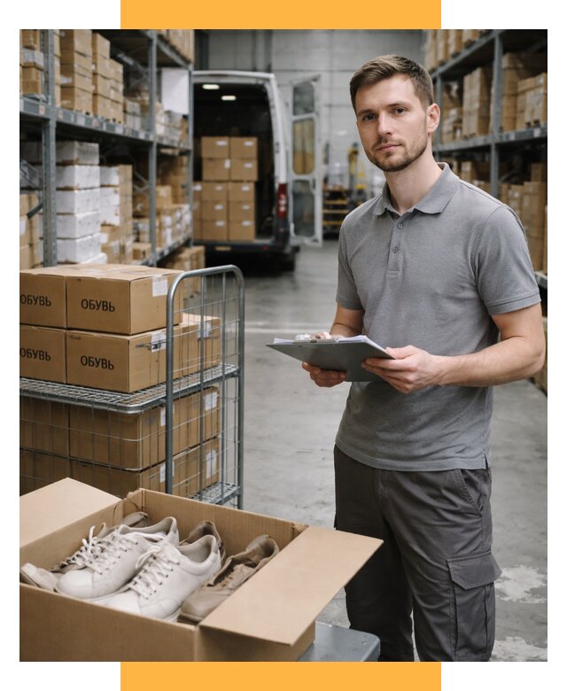 Доставка обуви из Китая и Турции от 4563 р. СетСервис-Клм